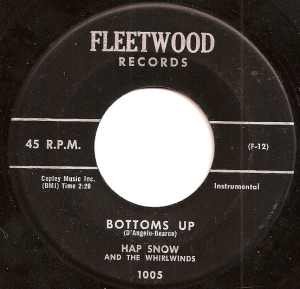 Hap Snow's Whirlwinds - Bottoms Up 1959 Fleetwood Records