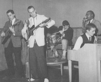 Hap Snow on lead guitar, Stefano Torossi on piano, Harry Lewis on sax