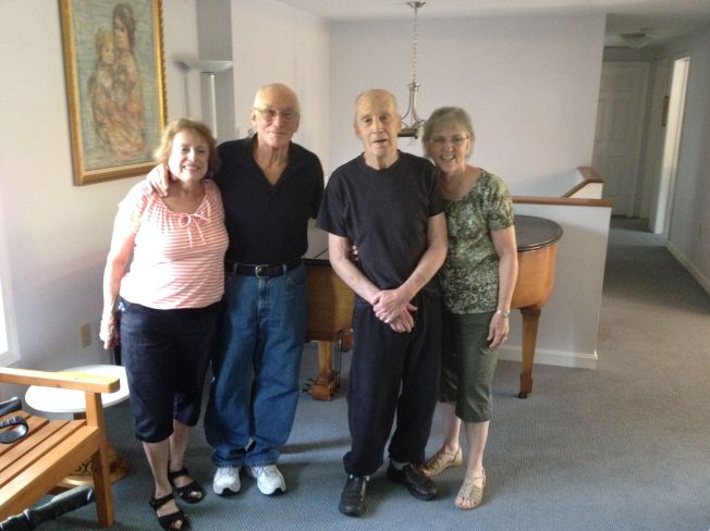 Lynn, Michael, Hap, and Linda at the Kaye residence in Ashland, Massachusets